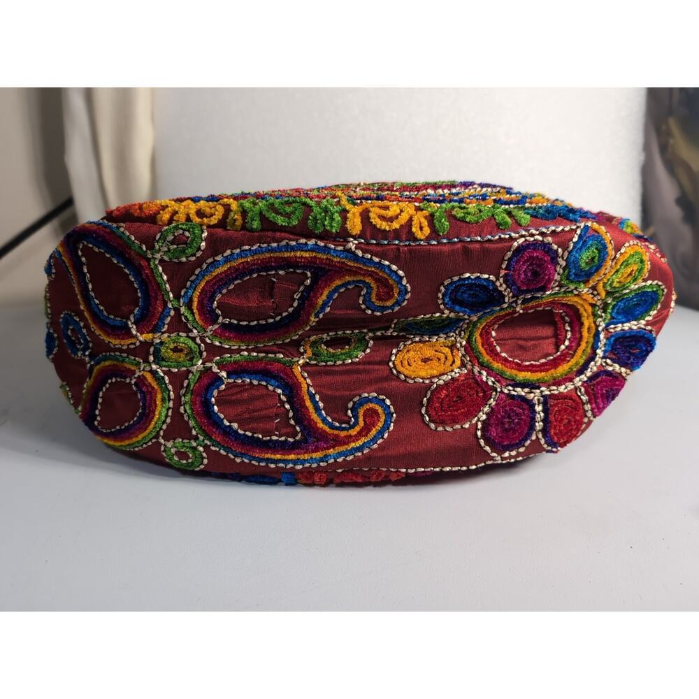 Shambala Shoulder Bag Handcrafted Indian Art Rajasthani Boho Elephant Unique - Picture 4 of 9